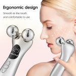 Facial Roller | Rechargeable Silver Face Massager