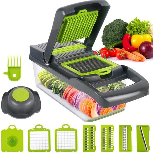 Vegetable Chopper & Slicer with Container
